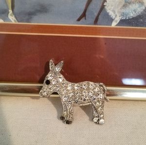 Donkey Diamond Brooch